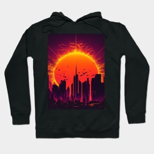 Retrowave 80s City Hoodie